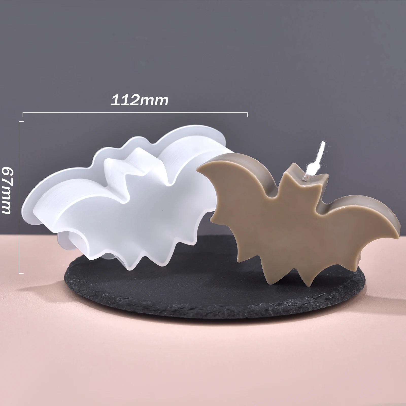 4 Moules En Silicone Citrouille Halloween - Fantômes, Chauves-souris - Pour Plâtre, Bougies & DIY Déco