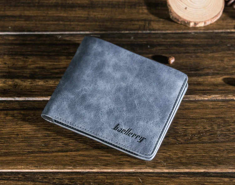 Men Genuine Leather Slim Wallet with Multi-Card Holder