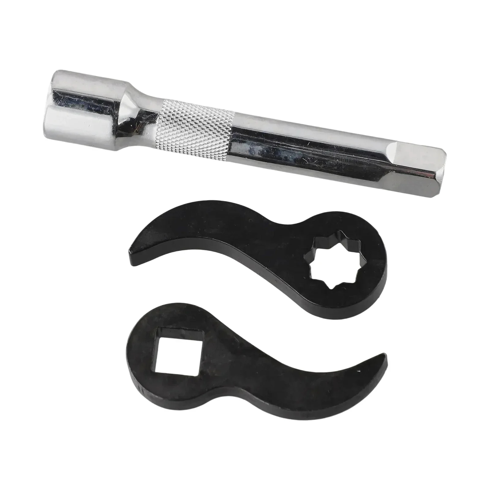 3 Pcs Pry Bar Wrench Adapter 1/2" Or 1/4" Pry Bar Wrench Adaptor Head Alloy Steel With Extension Alloy Steel Car Repair Tool