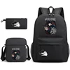 Anime Fushiguro Megumi Cool Pattern Three Piece Backpack School New Large Capacity Backpack Shoulder Bag Pen Bag Anime Backpacks 1