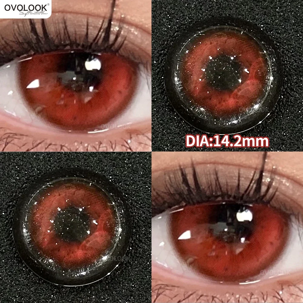 Enhance Your Look: Big Black Eye Color Lenses with Fast Shipping (2-Pack)