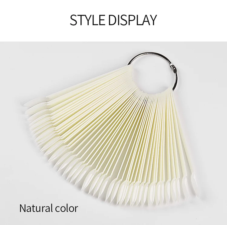 Description Picture 6 of item50pcs Nail Gel Polish Color Display Chart False Nails Tips Showing Card Shelf Clear White Nail Art Varnish Showing Chart Tools