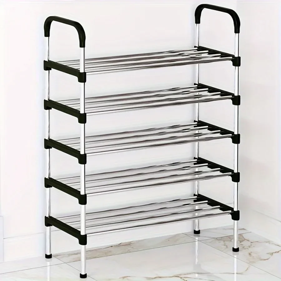 Space-Saving Multi-Layer Shoe Rack Easy Assembly Metal & Plastic Perfect For Entryway Hallway Bedroom Living Room shoe rack shoe organizer