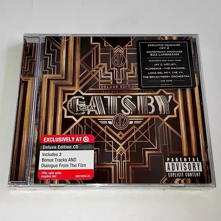 

Фильмы THE GREAT GATSBY, музыкальный CD-диск Лана Дель Рей ост, альбом для косплея, музыкальная запись Walkman, автомобильные звуковые треки, семейная музыкальная коллекция
