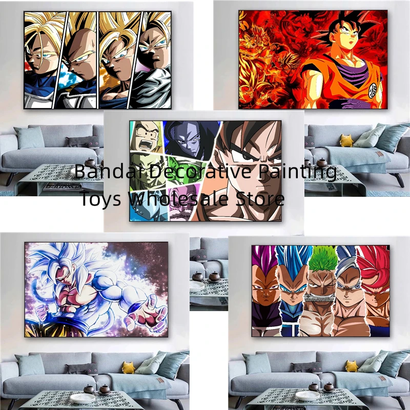 

Classic Anime Poster and Painting Dragon Ball Goku Birthday Gifts Canvas No Frame Wall Art Prints Decor Bedroom Home Picture