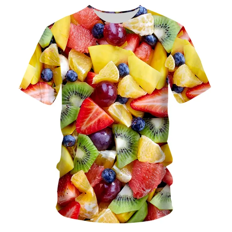 Watermelon Print Short Sleeve T Shirt for Men and Women