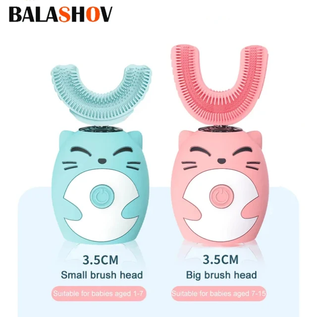 Electric U-shaped Toothbrush Children Sonic Toothbrush 360 Degrees Smart Dental Tooth Brush Teeth Whitening for Waterproof Kids 1