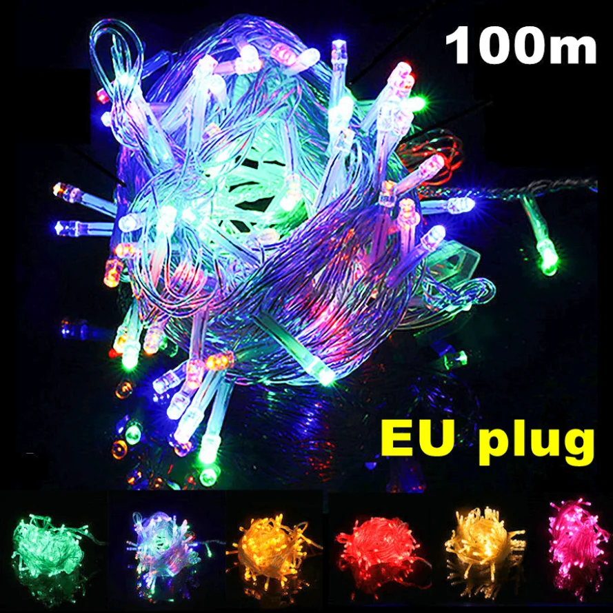 RnnTuu Christmas Lights 10M100M Decorative Led String Fairy Light 220V