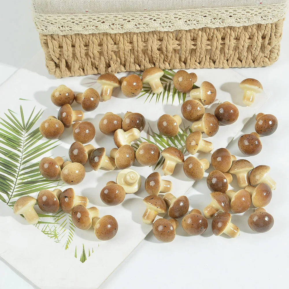 20/60Pcs 2.5cm Mini Mushroom Figurines Gnome Artificial Plant for Micro Landscape Garden Home DIY artificial plant flower,artificial plant flowers