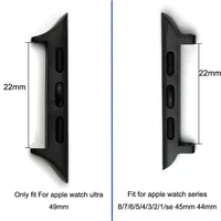 Connecteur de bracelet de montre pour iWatch Ultra Series10 9 8 7 22mm de largeur, pour Apple WatchUltra2 49mm 41 45mm 44 42 46 38 40mm, adaptateur 5