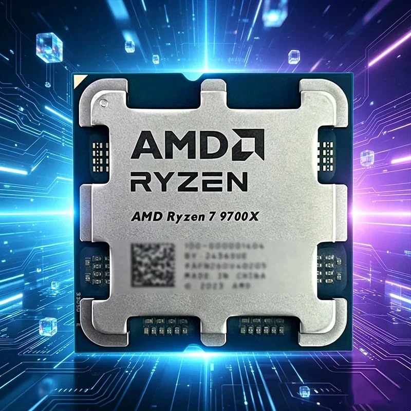 새로운 AMD Ryzen 7 9700X AM5 Zen5 게이밍 CPU 8코어 16스레드 3.8-5.5GHz 40MB 캐시 4NM 65W DDR5 데스크탑 프로세서