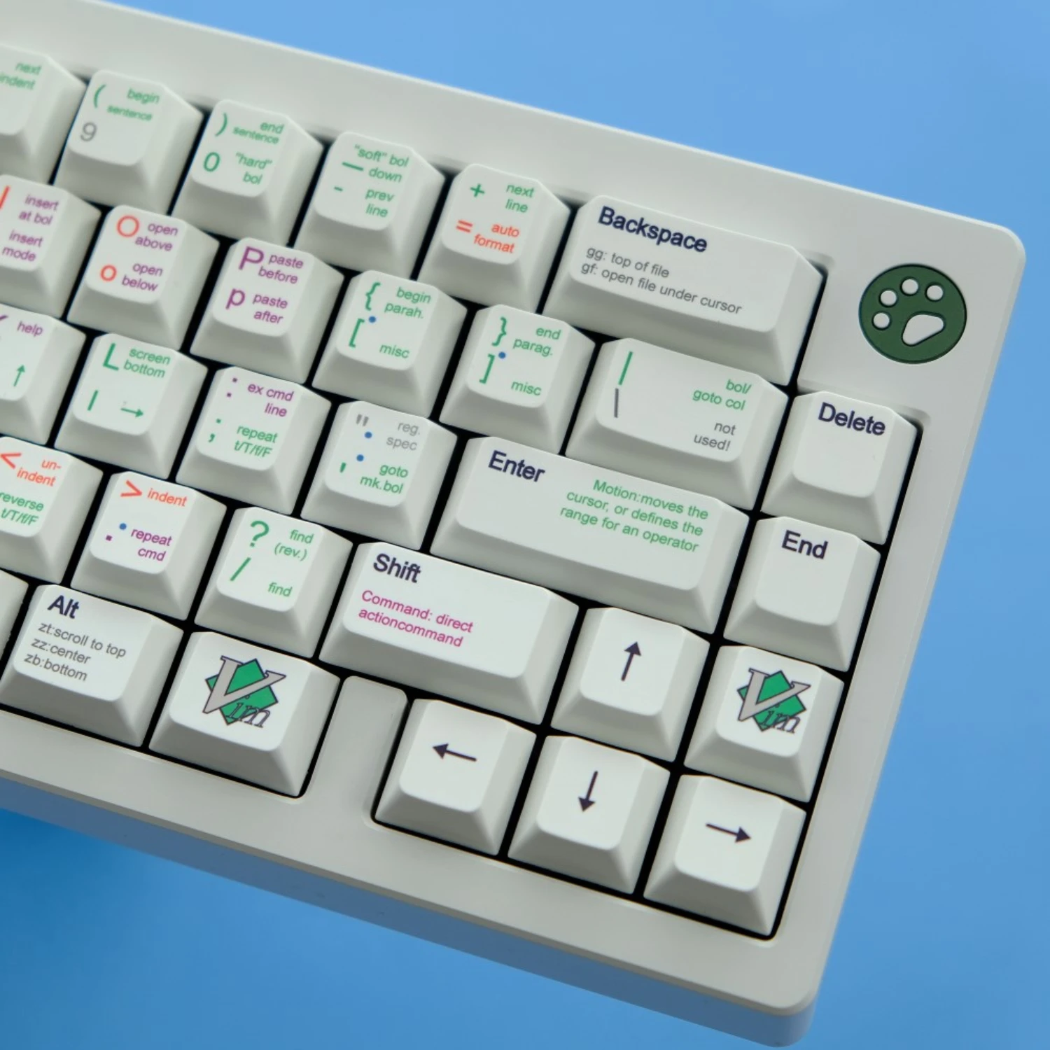 Echome Vim Programmer Keycap Grupo Pbt Estilo Retro Simplicidade Custom Keycap Teclado Cherry Profile Keycap para Teclado Mecânico