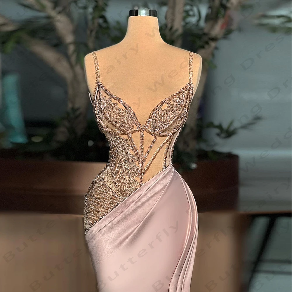 Robes de soirée sirène vintage pour femmes, sangle italienne élégante, Rhformel de princesse, quelle que soit la fête, 2024