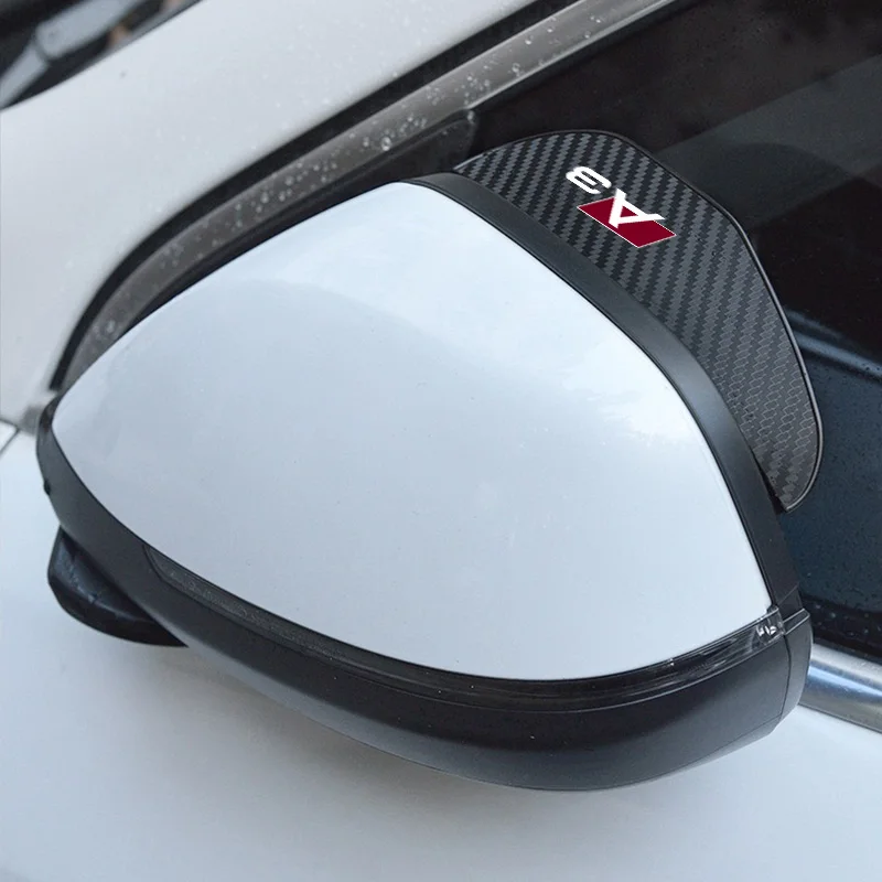 

Car Rearview Mirror Sticker Rain Eyebrow Carbon Fiber Texture for AUDI A1 A3 A4 A5 A6 A7 A8 Q3 Q5 Q7 Q8 TT B6