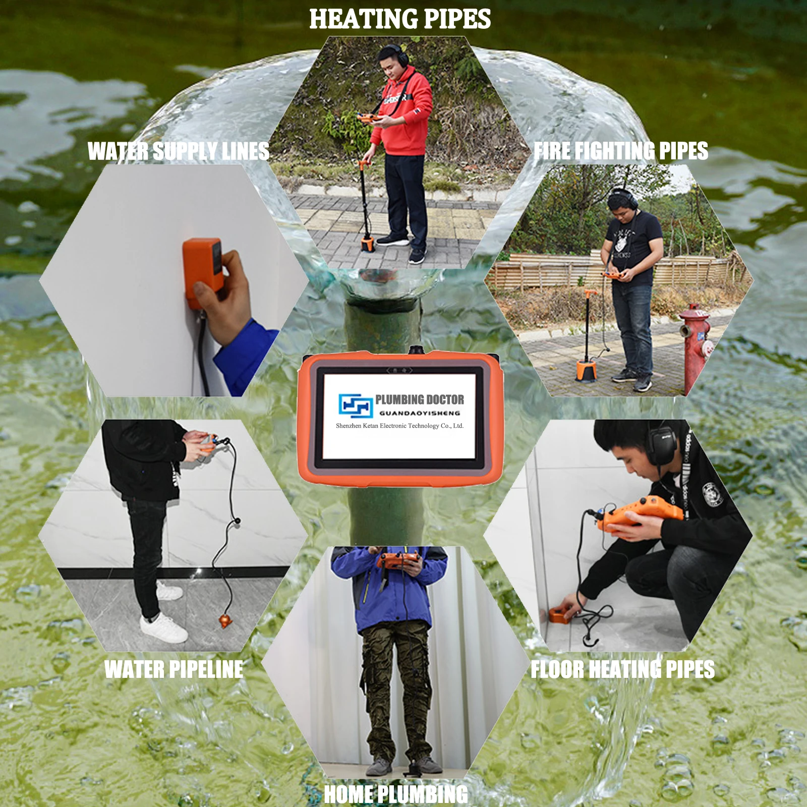 Home Use Wall and Ground Leakage Detection Outdoor Underground Water