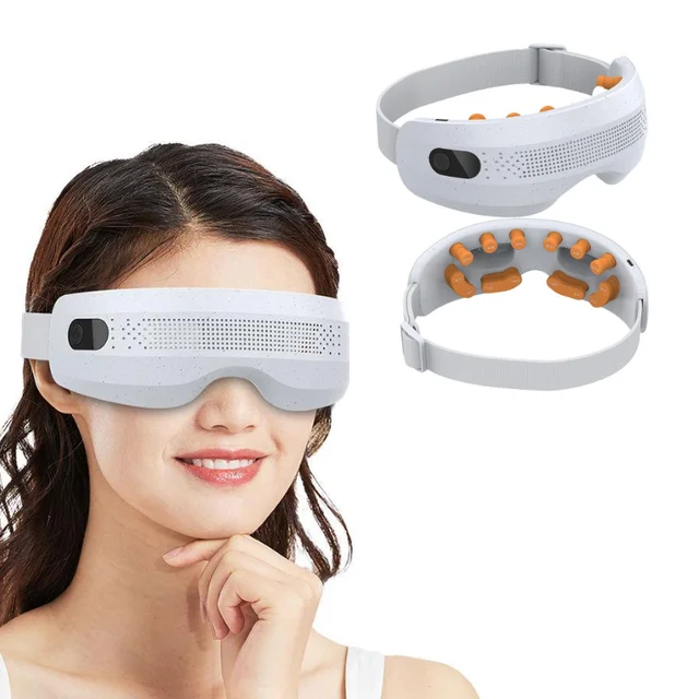 Gentle Visible Eye Acupressure Massager with 3 Mode Rechargeable Eye Care Device with Vibration Bluetooth for Refresh Eye 1