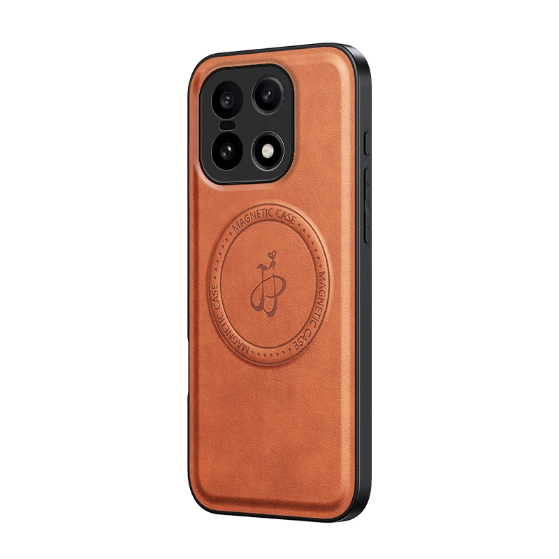 Leather Stand Case with Magnetic Holder and Camera Protector