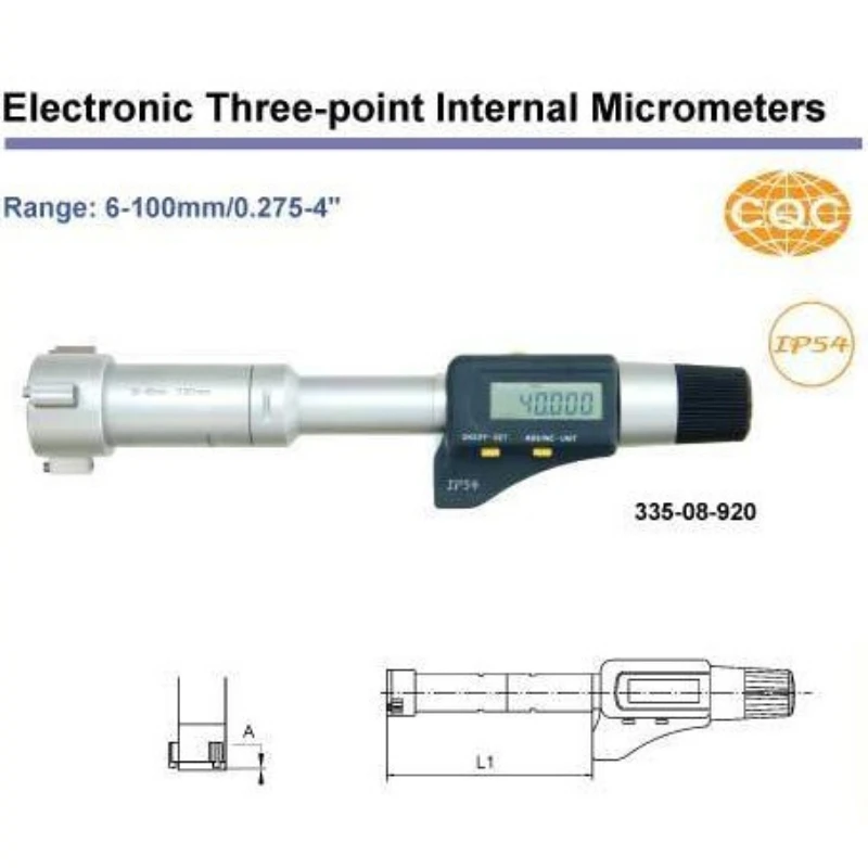 

Electronic Three-point Internal Micrometers 50-63mm.2-2.5inch.335-10-920 Inside micrometer