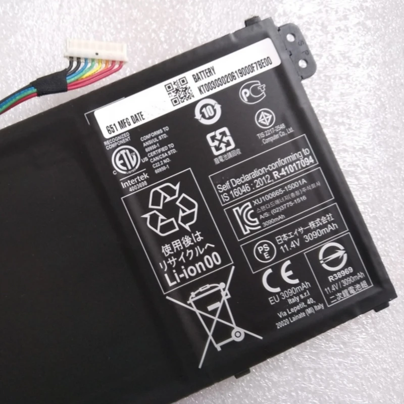 Bateria para Acer Aspire V13 V3111p V5-122p 132p E3-112m Es1512 520 522 Es1711g 731g 732 R13 R3-131t R5-571t R7372t Ac14b13j - Imagem 6