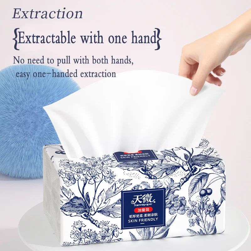 24 packs of drawer paper 5 layer thickened paper towels skin-friendly soft tissue napkins napkins household toilet