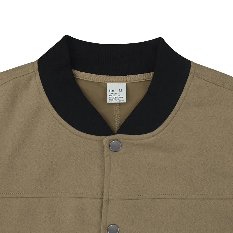 Fashion Men's Jacket Spring Autumn Clothing Solid Classic Casual Pocket Desgin Outerwear Coat High Quality Male Streetwear