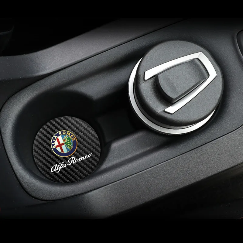 2 Stück Auto-Getränkehalter Wasserdichte Untersetzer für Alfa Romeo 156 159 147 4C 8C 166 Giulia Giulietta Mito Spider Tonale – Detail 10