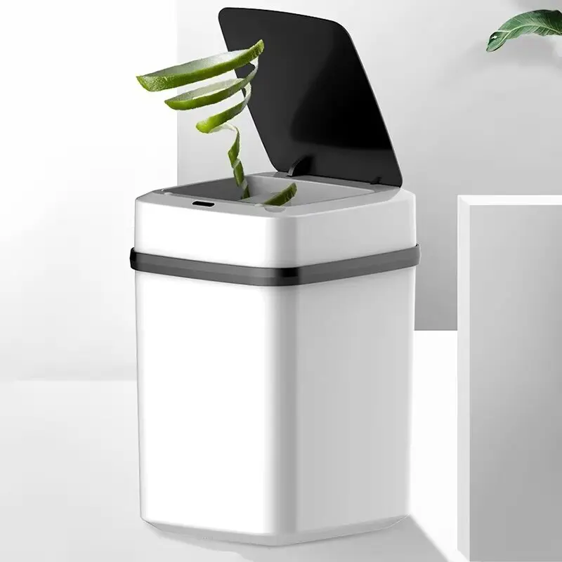 Kitchen Trash Can 13L Bathroom Touch Trash Can In The Toilet Smart Garbage Bucket Waste Bins Dustbin Smart Can Kitchen