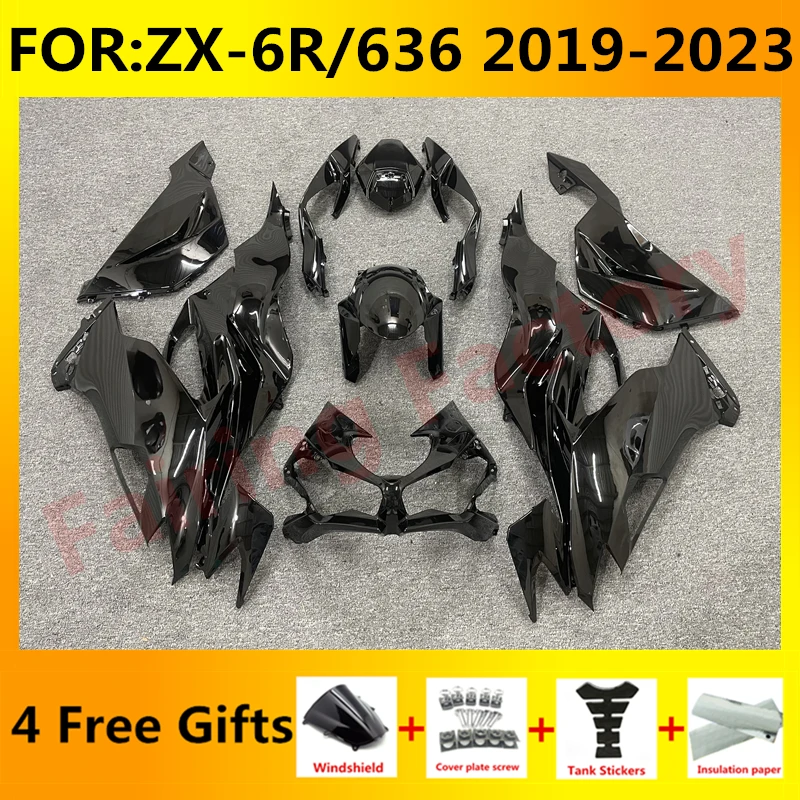 

NEW ABS Motorcycle Fairings fit for Ninja ZX-6R 2019 2020 2021 2022 2023 ZX6R zx 6r 636 bodywork full fairing set black