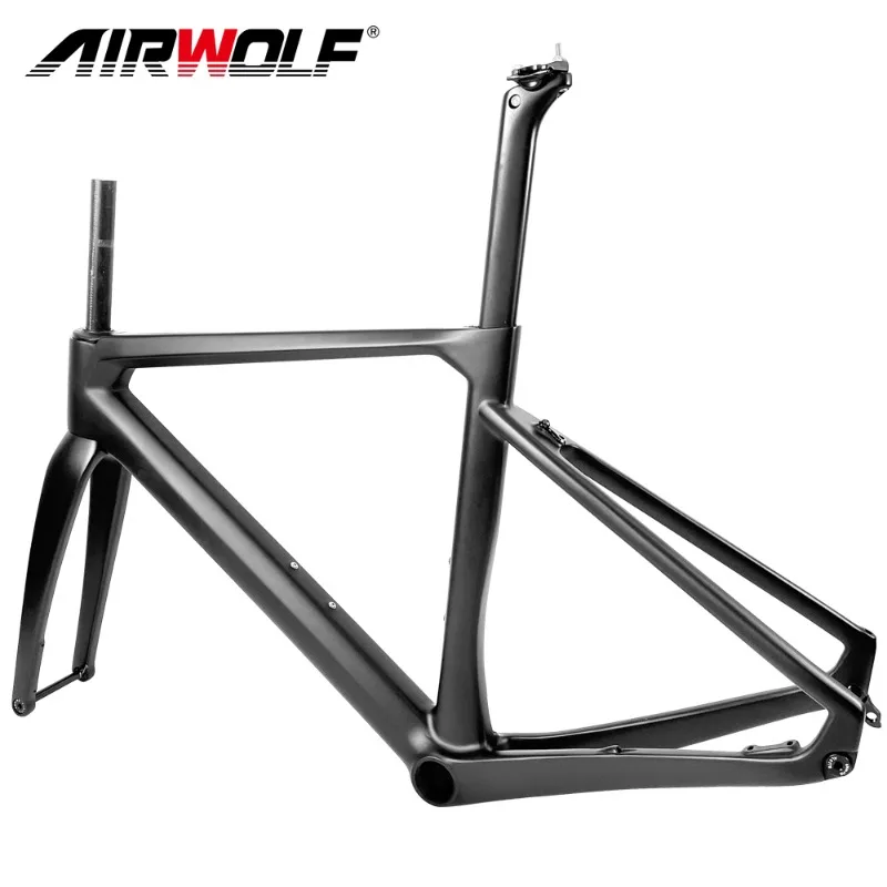 

Airwolf T1100 Высококачественная карбоновая рама для дорожного велосипеда 700 * 28C, дисковый тормоз, дорожный велосипед, карбоновая рама, карбоновая рама для велосипеда