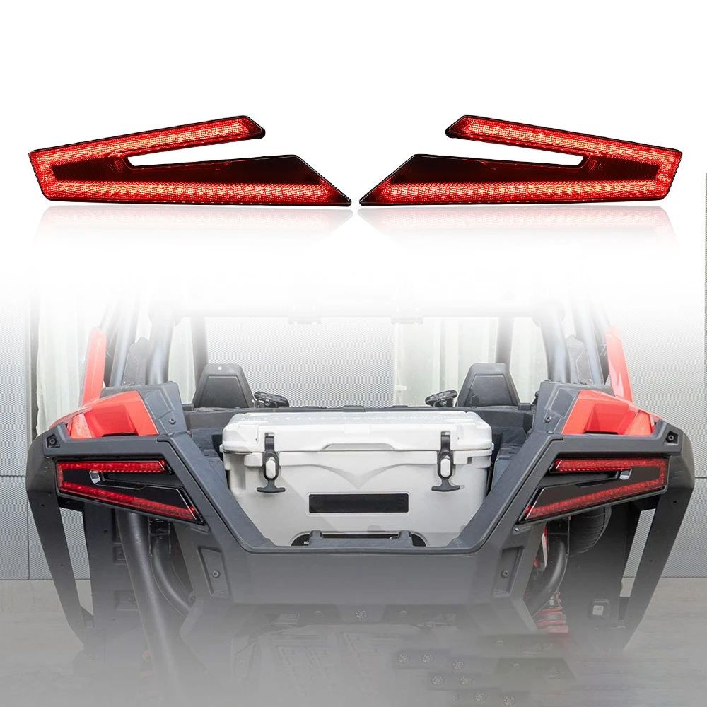 подвесная люстра favourite batun с лампочками 2020 3p lamps e14 свеча UTV Tail LED Light Lamps For Polaris RZR PRO XP XP4 2020 2021 20W 12V Rear Light Daytime Running Brake Light Full Ground Type