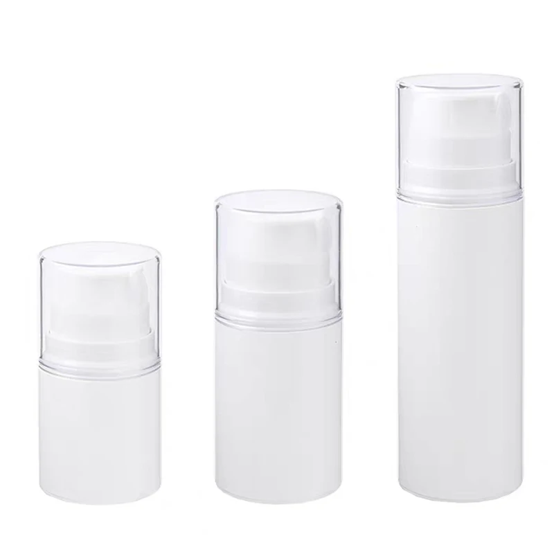 1Pcs 30/50/100ml Tragbare Reise Leere Airless Pumpe Jar Creme Dispenser Nachfüllbare Auslaufsicher Kosmetische flasche Lagerung Container – Detail 6