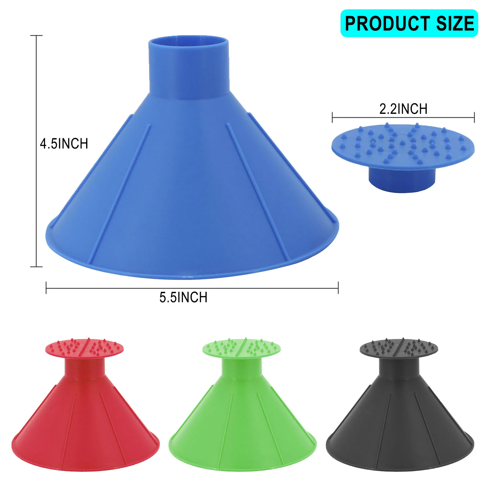 Car Magic Snow Remover Ice Scraper Window Windshield Oil Funnel Shovel Window Scrapers Deicing Cone Ice Scraper Snow Shovel