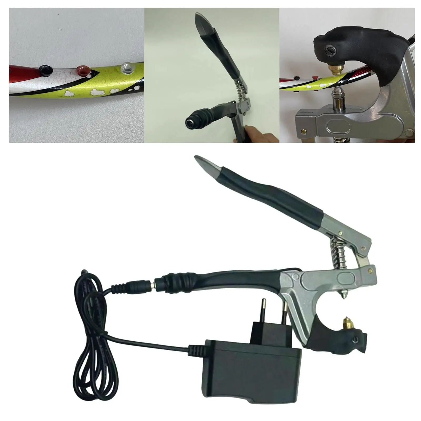 Electric Badminton Machine String Clamp Hot Press Plier Outdoor Sports Accessories