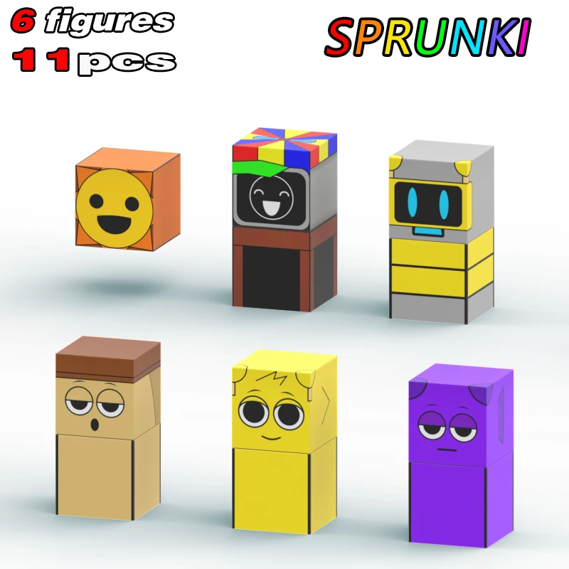 Magnetic Building Blocks Sprunki Magnetic Blocks Incredibox Music Game 20 Figures Magnetic Cube Toys for Sensory STEM Education Preschool Magnet Toys