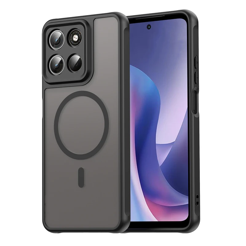 Magnetic Translucent Frosted Matte Waterproof Protective Phone Case