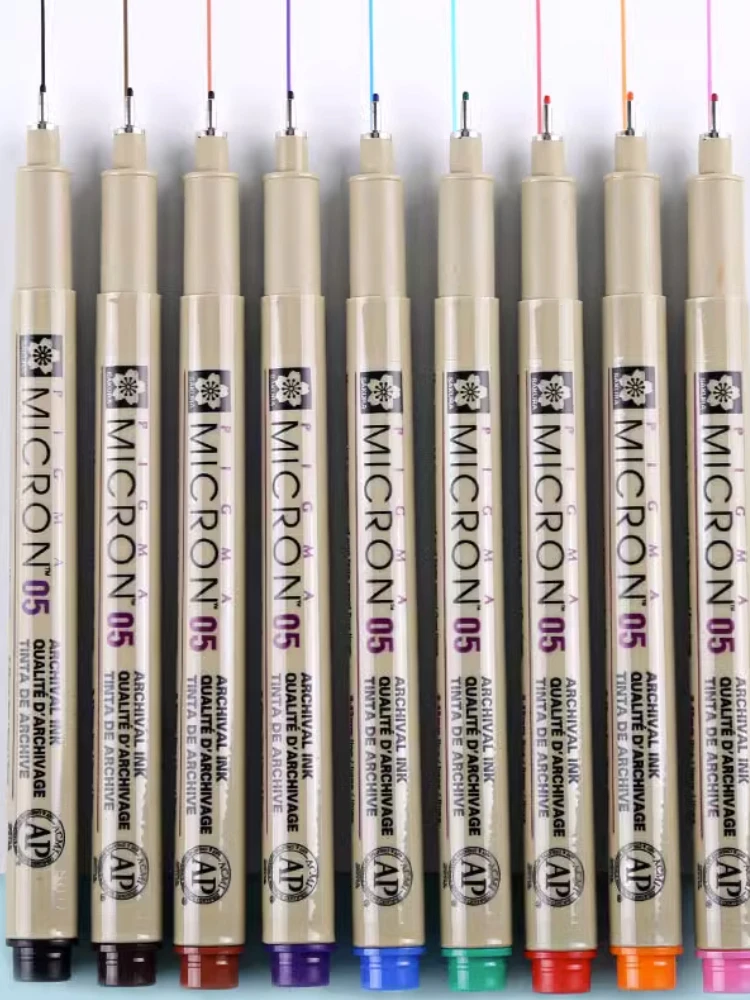 1pcs SAKURA Micron Pen Multicolor Needle Pen Waterproof Markers Liners for Design Sketch Drawing 5