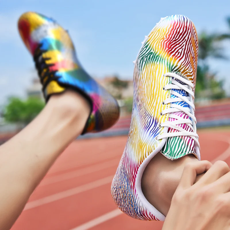 Lightweight Track Field Sneakers for Men and Women, Athlete Running Shoes, Training Shoes, Racing Spike Sport Shoes