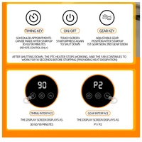 1200W Electric Heater Portable Fan Heaters 220V Room Heater Home Office Desktop Heaters Warmer Machine For Winter Warmer 6