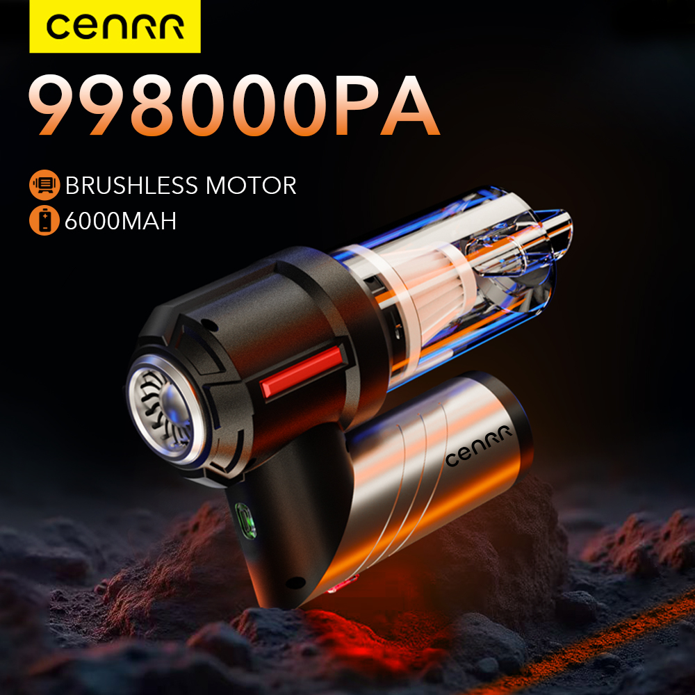 CENRR 998000PA Mini Car Vacuum Cleaner Portable Handheld Wireless Vacuum Cleaner Strong Suction Car Cleaner Cleaning Machine