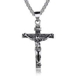 Elevate your style with this Elegant 18k Gold Plated Cross Pendant Necklace (Silver)