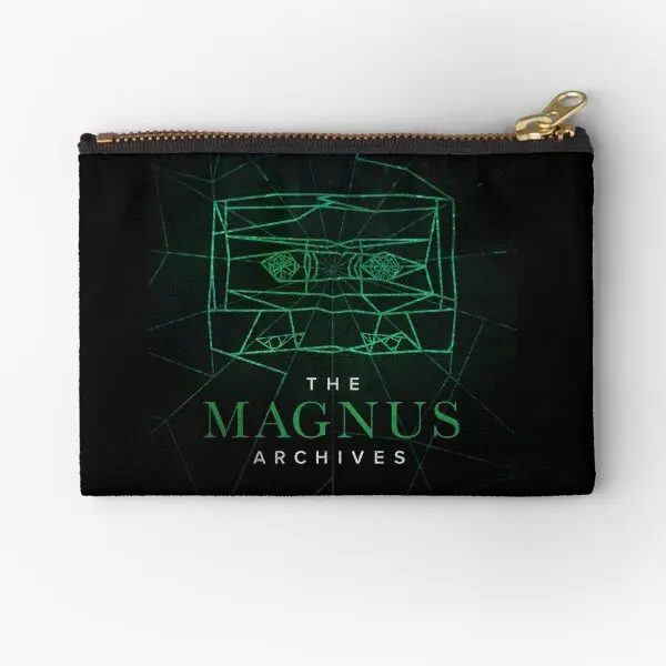 

The Magnus Archives Logo Season 5 Squ Zipper Pouches Underwear Cosmetic Coin Pure Women Packaging Money Bag Storage Wallet
