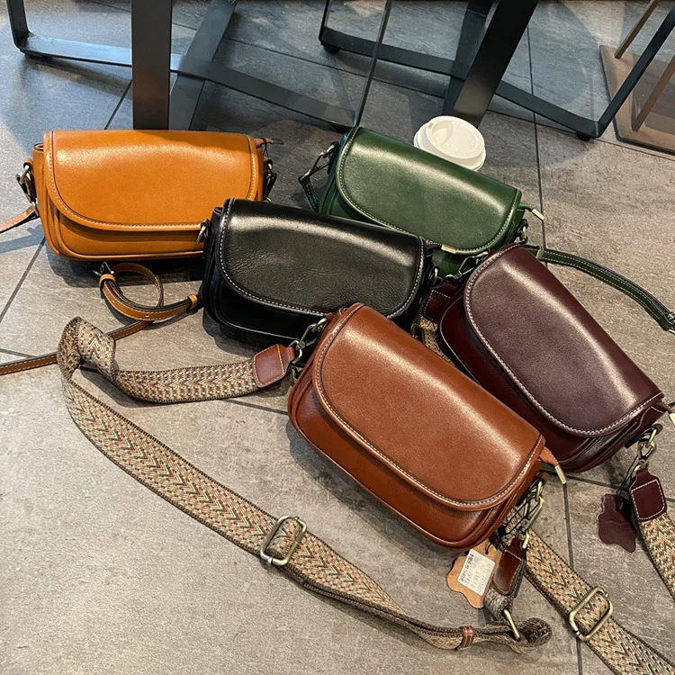 Women\'s Cow Leather Bag Cross-body Bag Ladies High Quality Phone Bag Versatile Genuine Leather Shoulder Purse Casual Handbags