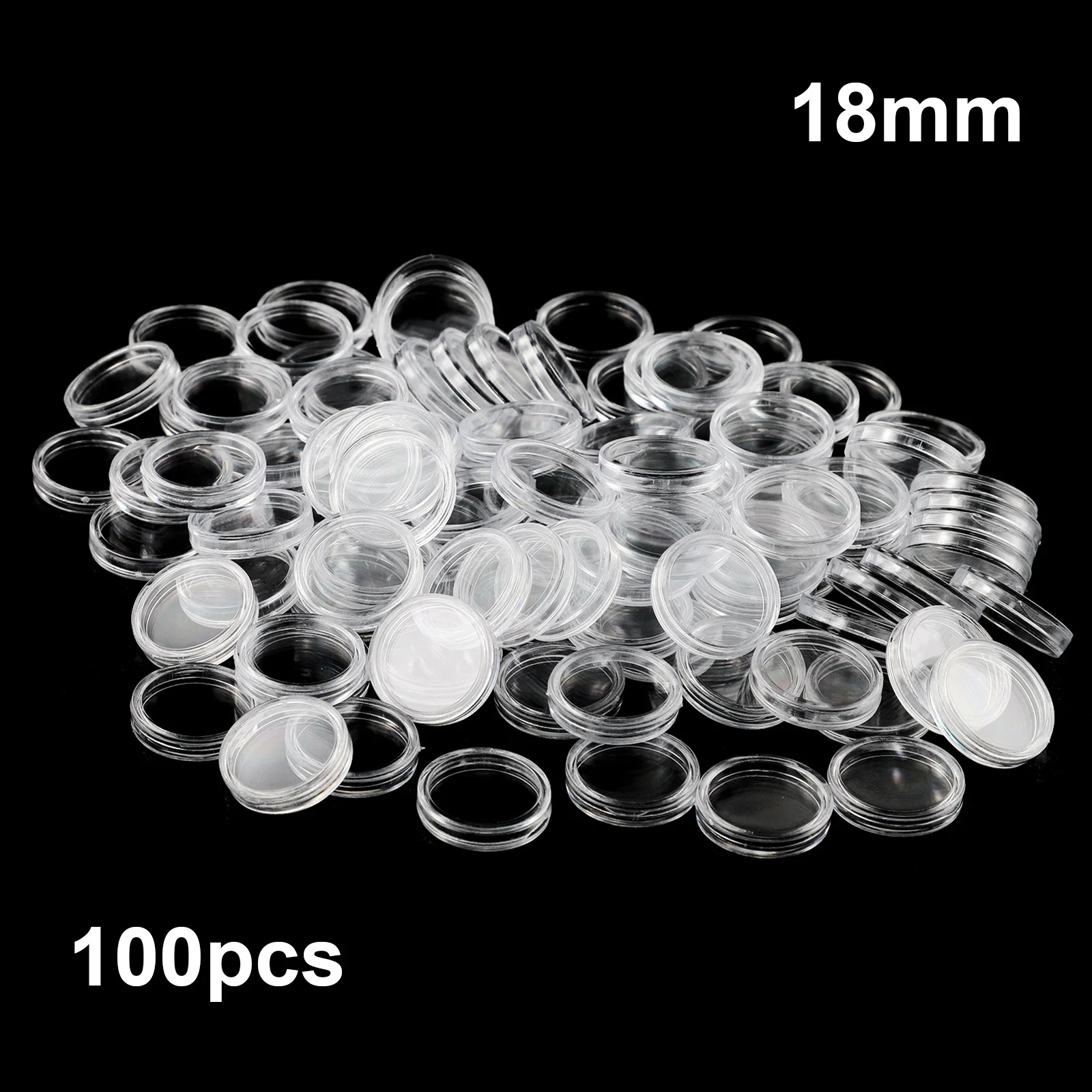 Capsules Coin Holders Set Storage Ceremony Transparent Clear Commemorative Container Display Gifts Medal Money