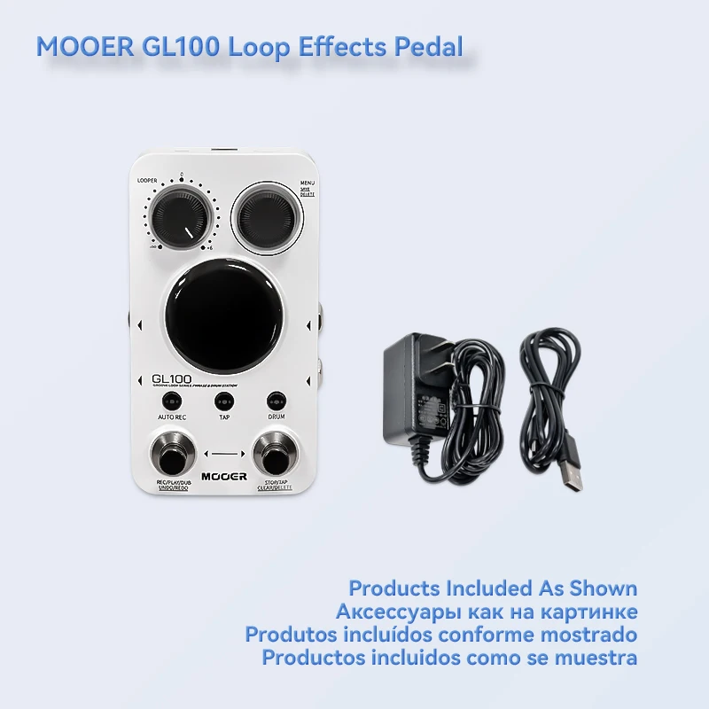 【美品】MOOER GL100 Amazon.com: MOOER GL100 Looper Pedal Drum Machine, 2 in 1
