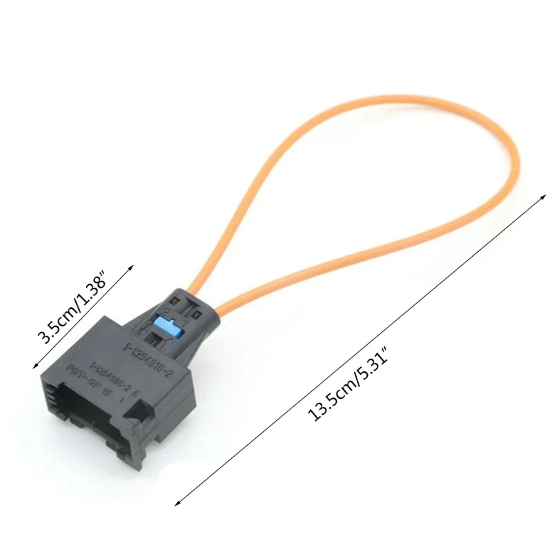 Fiber Optical Loop Bypass Female Male Adapter Universal Connector Radio for VW Audi Porsche