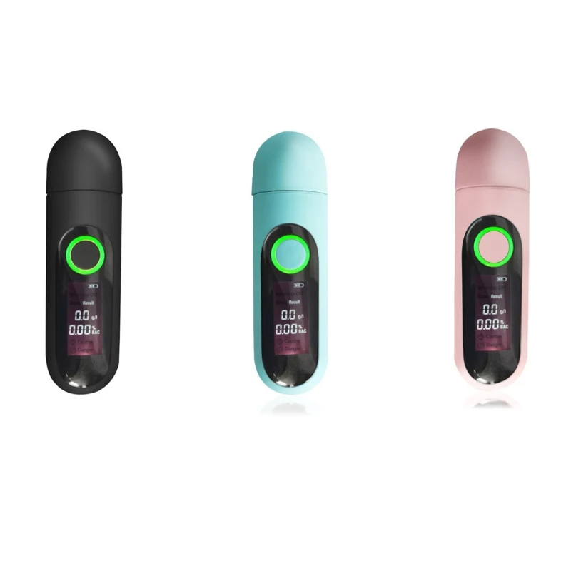 MIni Breathalyzer with Type-C Plug Handheld Digital Alcohol Breath Tester Device Rechargeable Digital Breathalyzer