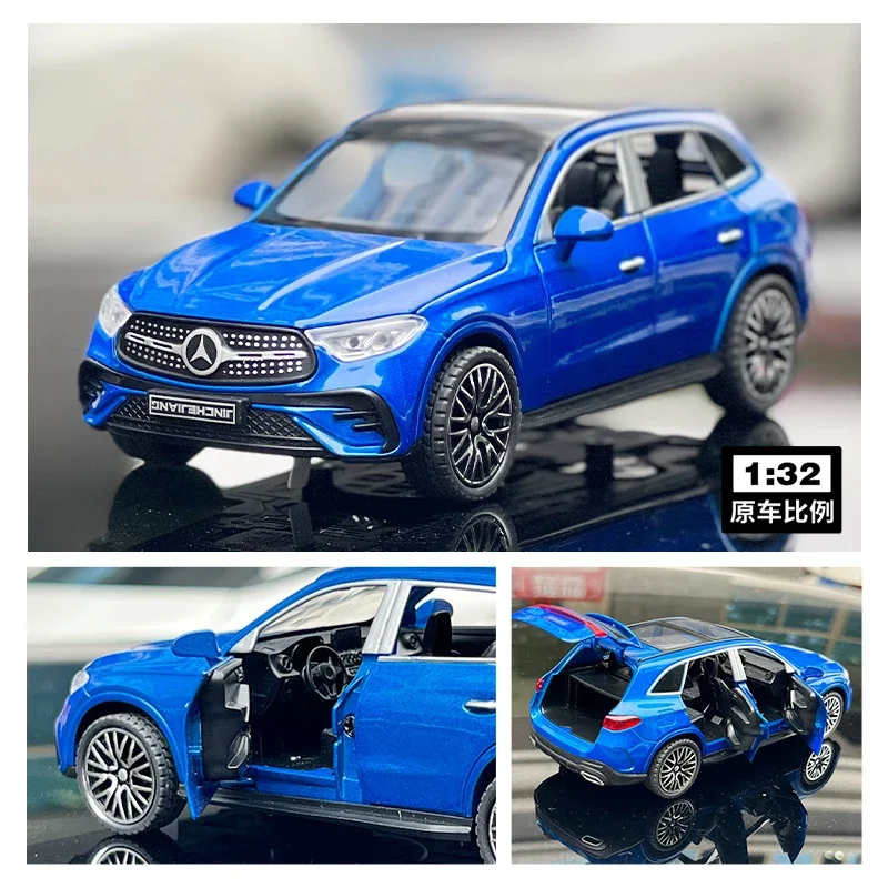 1:32 Benz GLC 400E SUV GLC Alloy Muscle Car Model Sound and Light Toy Collectibles Birthday gift 3