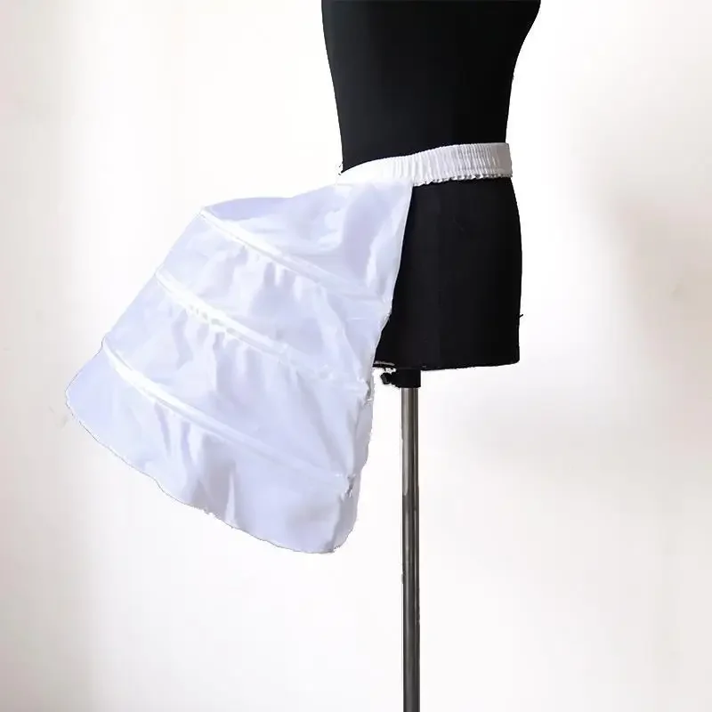 Victorian Pasteur Skirt Hip Rococo Crinoline Short Half Bustle Petticoat Clothing Design petticoat skirt petticoat underskirt vintage underskirt