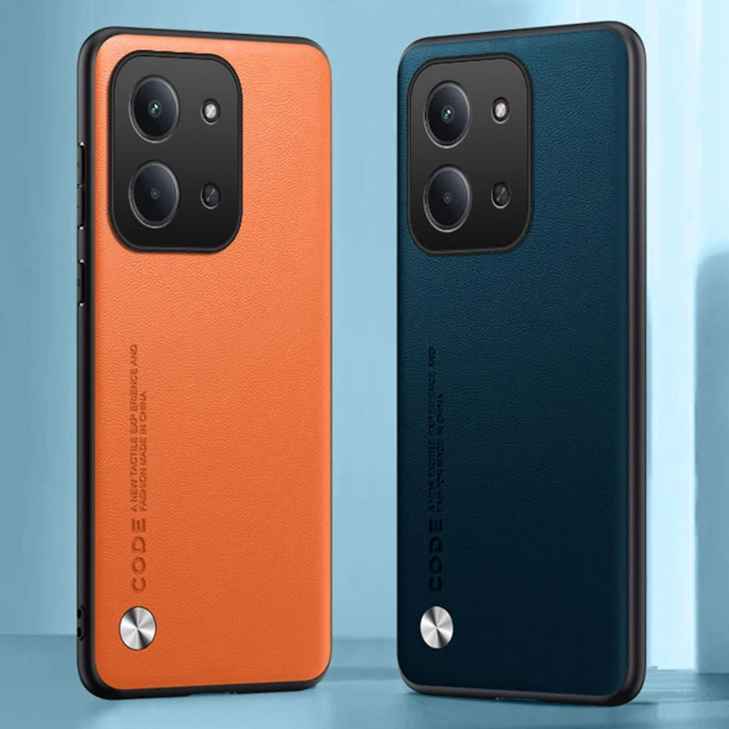 Premium PU Leather Phone Case - Full Protection Silicone Back Cover