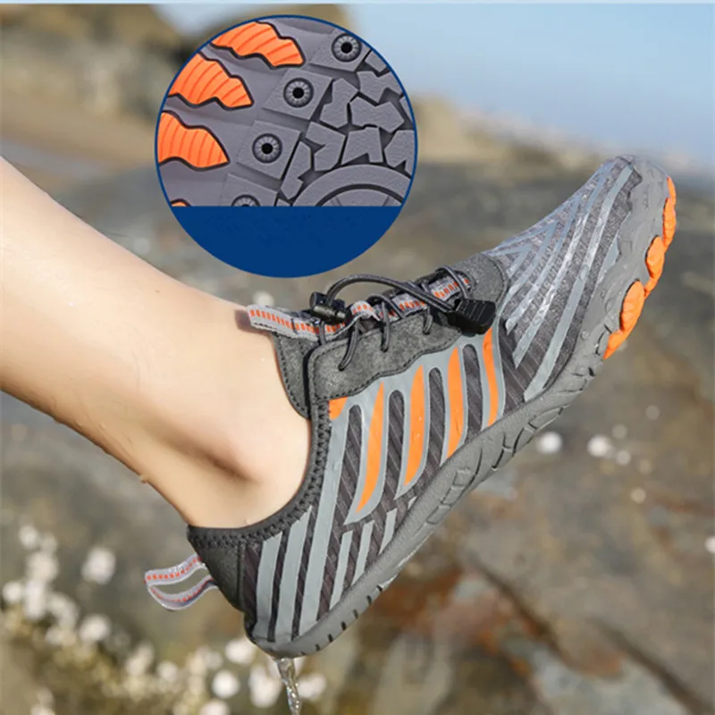 Men Women Quick Dry Barefoot Water Shoes Comfortable Breathable Beach Seaside Wading Shoes Trekking Upstream Surfing Aqua Shoe
